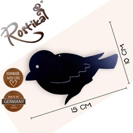 Rostikal Decorative Bird Black 10 x 15 cm Window Decoration Hanging Garden Decoration Living Room