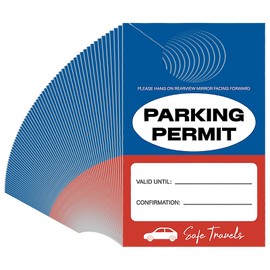 Motiskyy 1000 Pcs Parking Permit Hang Tags Hotel Car Parking Pass Permit Cards Bulk for Hotels Car Rear View Mirror, 3.5 x 5.5 Inch