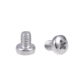 sourcing map Machine Screws Plate Phillips Head Screws Bolts M3 x 4 mm Pack of 30