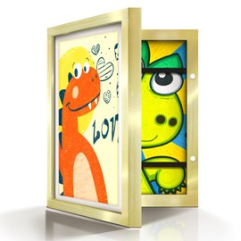 Artfeel 1-Pack 9x12 Kids Art Frames,Front Opening Kids Artwork Frames Changeable Child Artwork Picture Display,Children Storage Frame for Wall,Holds 50pcs Drawings,Craft,Art Project,Schoolwork.