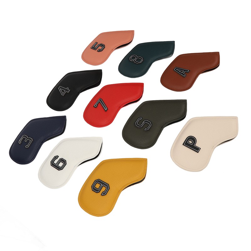 10Pcs Golf Iron Club Head Covers Headcovers Set Golf Iron