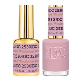 DND DC Gel Polish Set, Free Spirit Collection, UV/LED Gel Polish and Air Dry Nail Lacquer, Matching Chip-Free Polish Duo, 2530 Wanderlust, 0.5 Fl Oz