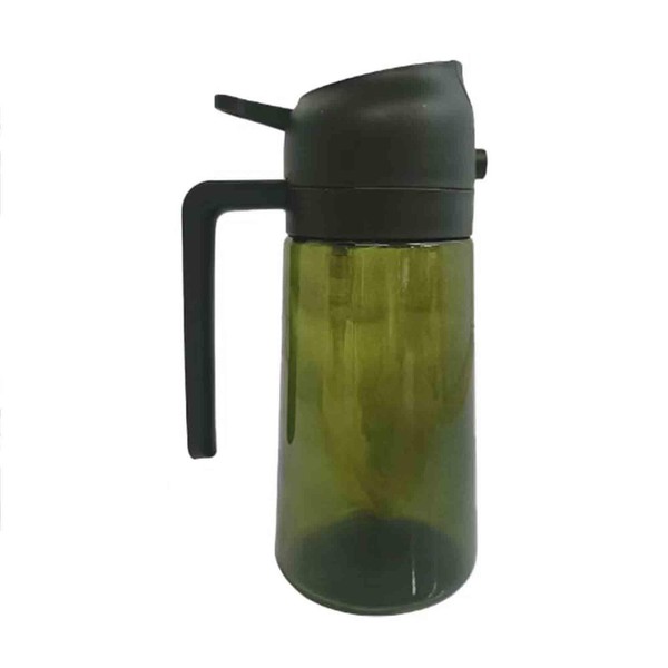 JIZHOUYAO 16oz/470ml Light-Blocking Dark Oil Sprayer for Cooking, 2 in