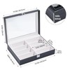 ProCase 8 Slots Sunglasses Organizer, 1 Layer Sunglass Case, Leather