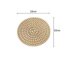 YIUIRUOI A Set of 6 Hollow PVC Coasters for Table Decoration; Ideal for Wedding and Celebration Decorations.