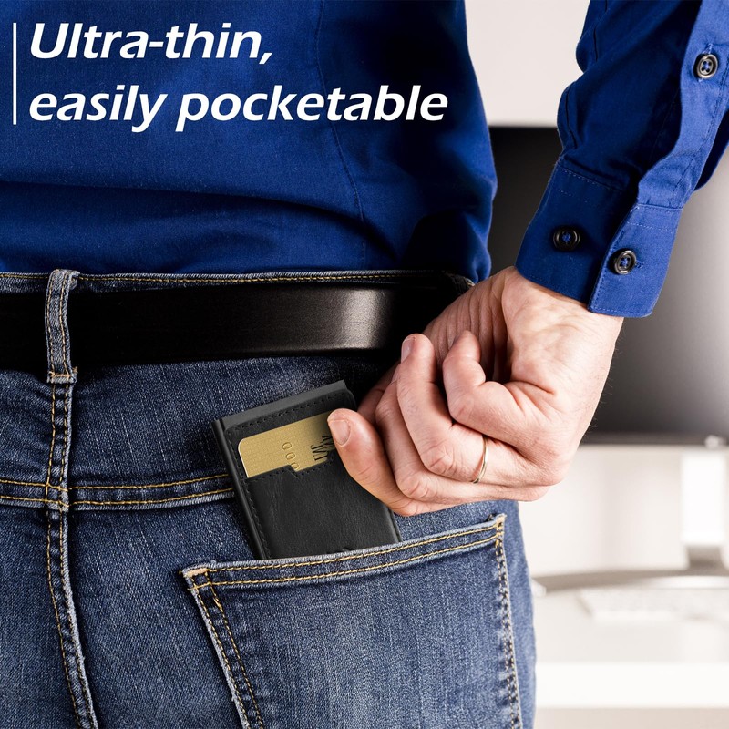 SkaTtesKai Wallet, Black texture, Minimalist