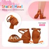 SWDZM Scarpe da Ballo Latino Americano Bambina Standard Salsa Ballroom