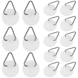 ELAYARD 20 Ganchos De Pared Transparentes Para Toallas, Abrigos, Adhesivos, Impermeables Resistentes Para BañO Ducha Cocina Cortinas Accesorios Para Colgar En Interiores Y Exteriores