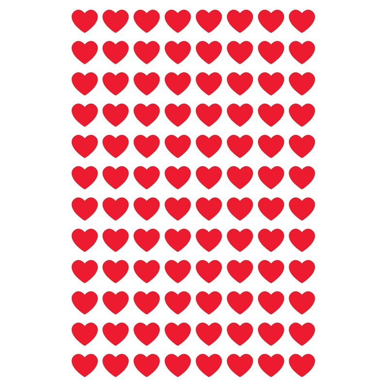 Trend Enterprises Red Hearts Super Shapes Stickers (T-46072)