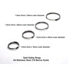 5 x Split Safety Rings A4 Stainless Steel 316 Marine