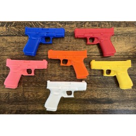 BranchWorks3D Safe Practice Aids - Any Color - Non-Functional Training Gun Glock 19 Gen 5 1:1 - Red