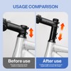 Bike Stem Riser Handlebar Extender 120mm,Aluminium Alloy Bicycle Fork Stem