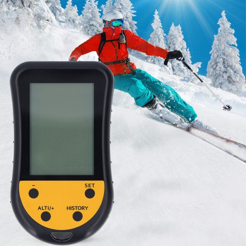 Digital Altimeter Multifunctional LCD Backlit Display Portable Compass Altimeter Barometer