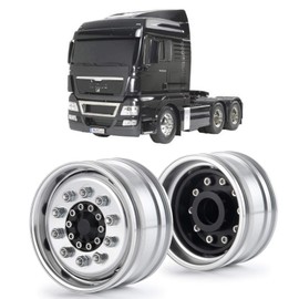 1.9 Wheel Hub Tire Inner Front Wheel Rim Hub for 1 14 Tamiya Tractor Climbing Trailer (Set of 2)