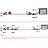 YETOR 10AWG Battery Alligator Clips,SAE Quick Release Adapter to Alligator