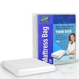 Heavy-Duty Mattress Bags for Moving or Storage Twin Size - 5 Mil Thick Plastic Cover - Reusable Storage Solution - Premium Bed Protector (1, Twin)