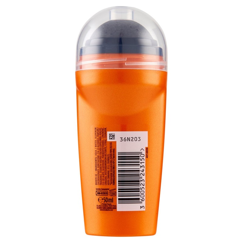 L 'Oreal Deodorante Uomo Thermic Resist Roll-On 50 ml. Deodoranti per