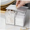 ULTECHNOVO Makeup Storage Box Lid Cotton Swab Holder Makeup Sponge