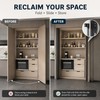 Hidden Folding Swing Door Track Hardware Kit for Cabinet and