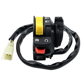 M MATI Left Handlebar Start Stop Headlight Switch for Suzuki KingQuad 300 QuadRunner 250 500 LT-F4WDX LT-F300F LT-F250 LT-F250F LT-4WD LT-F500F 37400-19B13