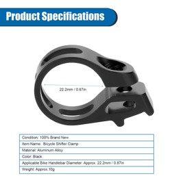 RiToEasysports Bicycle Shifter Clamp 22.2mm Durable Aluminum Alloy Bicycle Trigger Clamp Bicycle Seatpost Clamp for Sram X7 X9 X0 XX XO1 XX1
