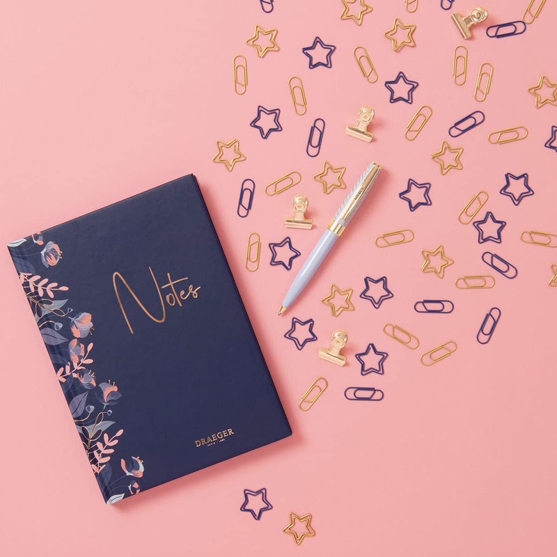 Draeger Paris A5 Dot Notebook - Navy Blue