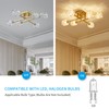 XINGQI Modern Ceiling Light Sputnik 6-Light Semi Flush Mount Ceiling