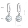KristLand Women's Elegant Earrings with Cubic Zirconia Shape Earrings with