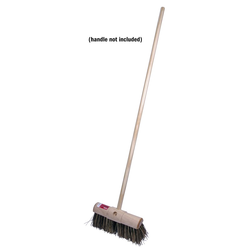 ProDec 13" Natural Palmyra Fibre Stiff Scavenger Broom Head for