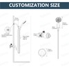 Aolemi Shower Faucet Set Rain Shower Head System Shower Trim