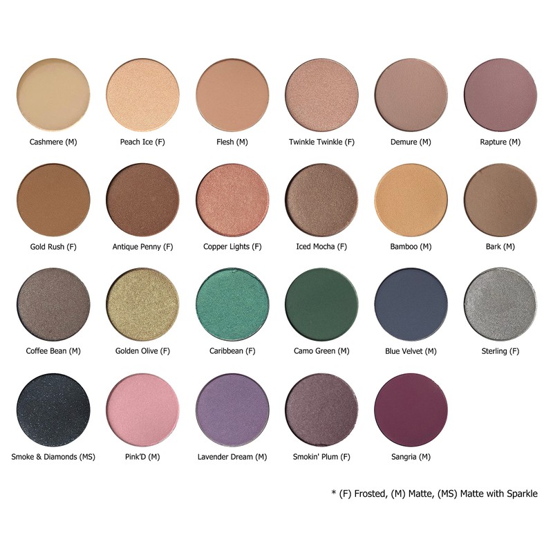 Mom's Secret 100% Natural Eye Shadow, Organic, Vegan, Gluten Free,