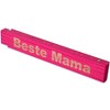 TE-Trend Folding Ruler, Pink, 2 Metres, Folding Ruler, Laser Engraving,