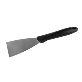 BBQ Buddy Griddle Scraper - Stainless Steel Barbeque Food Scraper Tool with Ergonomic Handle - for Hotplate, Grill and Oven Trays - Kitchen Scraper Tool
