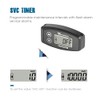 Jayron Digital Wireless Hour Meter,Vibration Activation,Maintenance Reminder,Resettable Job Timer,User Lock