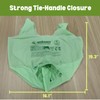 ECOBEWUS 1.6 Gallon 100% Compostable Bags Handle Tie (120 Bags)