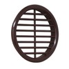 La Ventilazione T6M Round Ventilation Grille ABS Brown for Installation