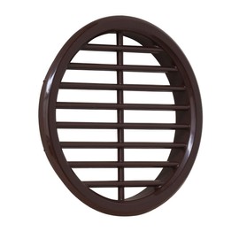 La Ventilazione T6M Round Ventilation Grille ABS Brown for Installation Diameter 68 mm