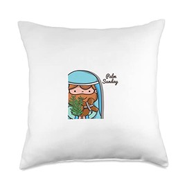 Palm Sunday Throw Pillow, 18x18, Multicolor
