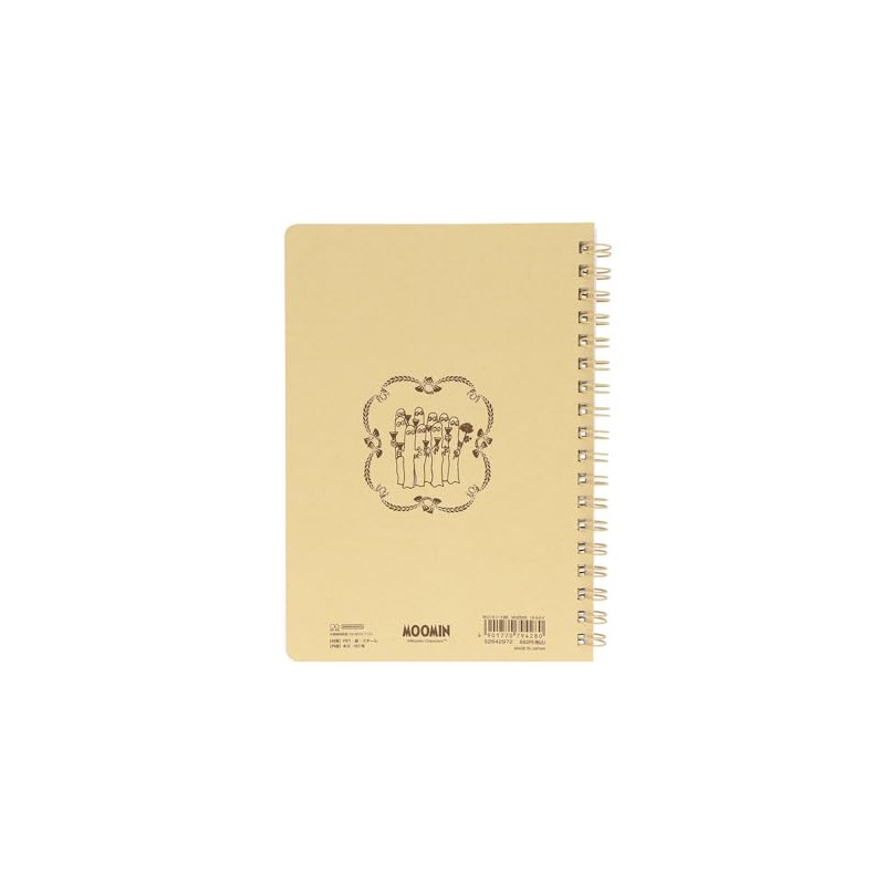Sunstar Stationery Moomin Notebook, Ring Notebook, B6, 25, Spring Summer,