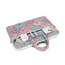 Canvaslove Water Resistant Laptop Shoulder Sleeve Case Bag for MacBook Pro 16 inch and 15.6 inch and 16 inch laptop (Bandanna)