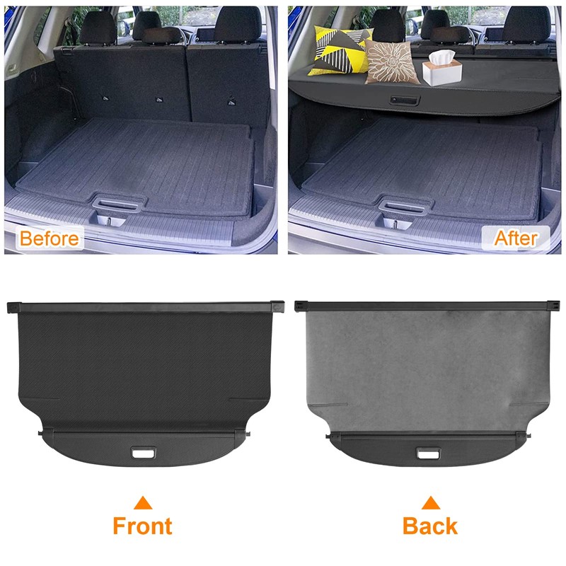 BIGACOVER for EV6 Cargo Cover Retractable Rear Trunk Security Cover