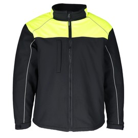 RefrigiWear Black/Lime Hivis Insulated Work Jacket for Men, -20°F (-29°C), Medium