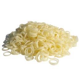 Natural latex top knot bands