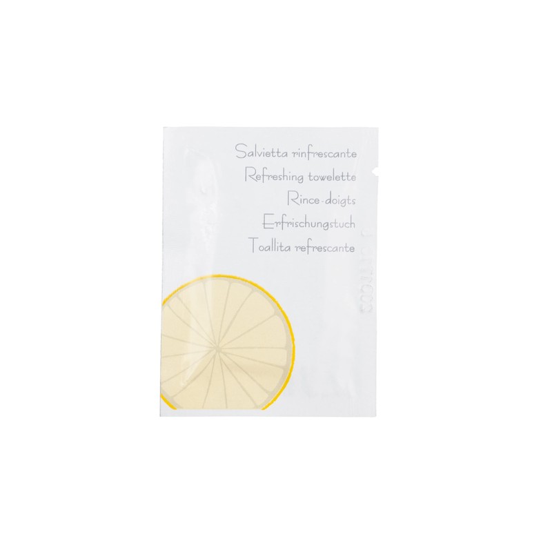 Fackelmann 236523 Finger Rinser Lemon Scented Paper Grey 17 x