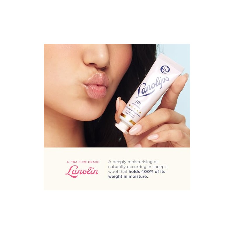 Lanolips 101 Ointment Multipurpose Superbalm Duo, Natural Lanolin Moisturizer for
