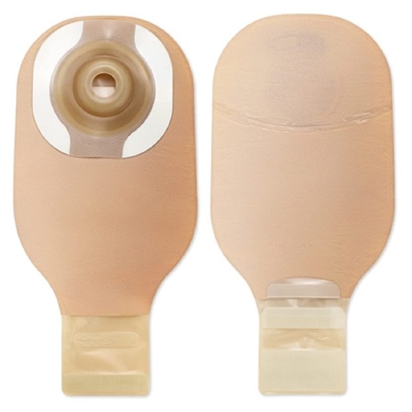 Premier Ostomy Pouch Drainable 1.125" Stoma 12"L 1pc System Beige 8963, 5 Ct