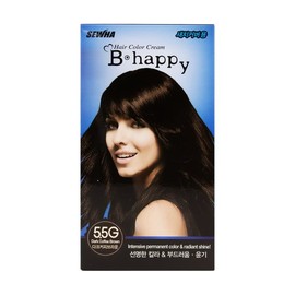 비해피 컬러크림 5.5G 다크 커피 브라운 Be Happy Color Cream 5.5G Dark Coffee Brown