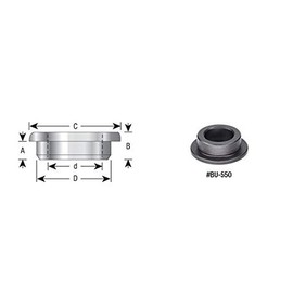 Amana Tool - BU-600 Shaper Cutter 'T' Reduction Bushings (with Flange) 1-1/4 To 3/4
