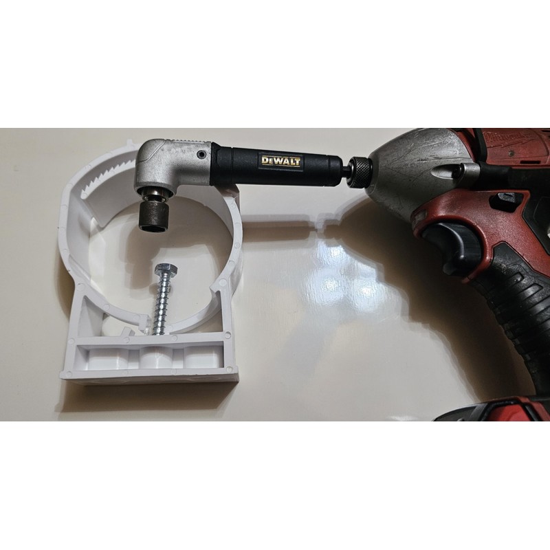 SnapnStrut Handy-Snap 79-93HS White Polypropylene Pipe Hanger - Surface Mount,