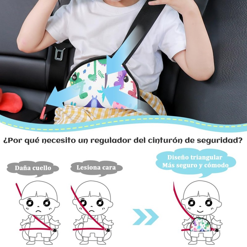 Ajustador de Cinturón de Seguridad, Firme Auto Hombro Cubierta Protectora